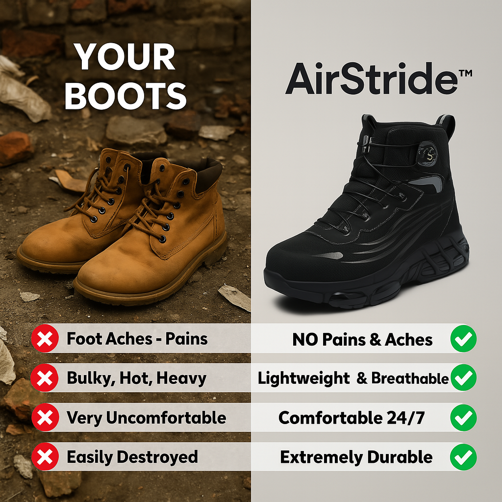 AirStride™ 2.0 Safety Shoes - Grey