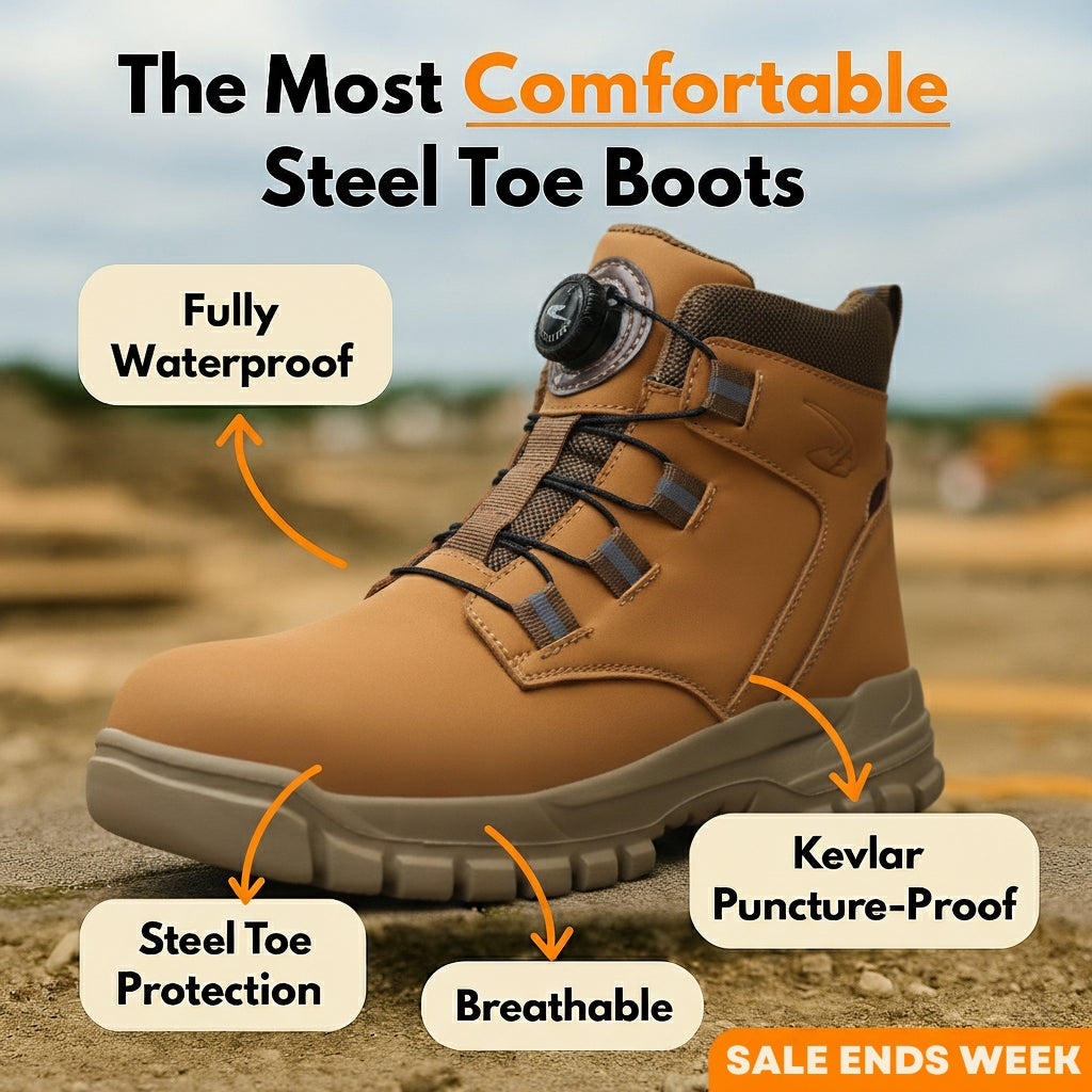 AirStride™ Pro Safety Boots - Wheat Tan